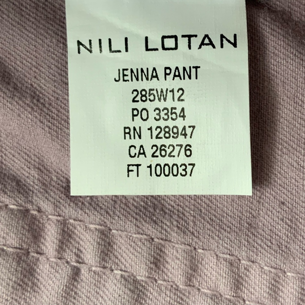 NILI LOTAN Jenna Pants Cropped Lavender Lilac Purple Size 6 - Picture 11 of 13